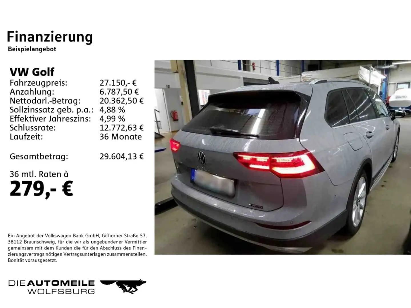 Volkswagen Golf Variant Golf 8 VIII Variant 2.0 TDI 4M DSG Alltrack Matr Grau - 2