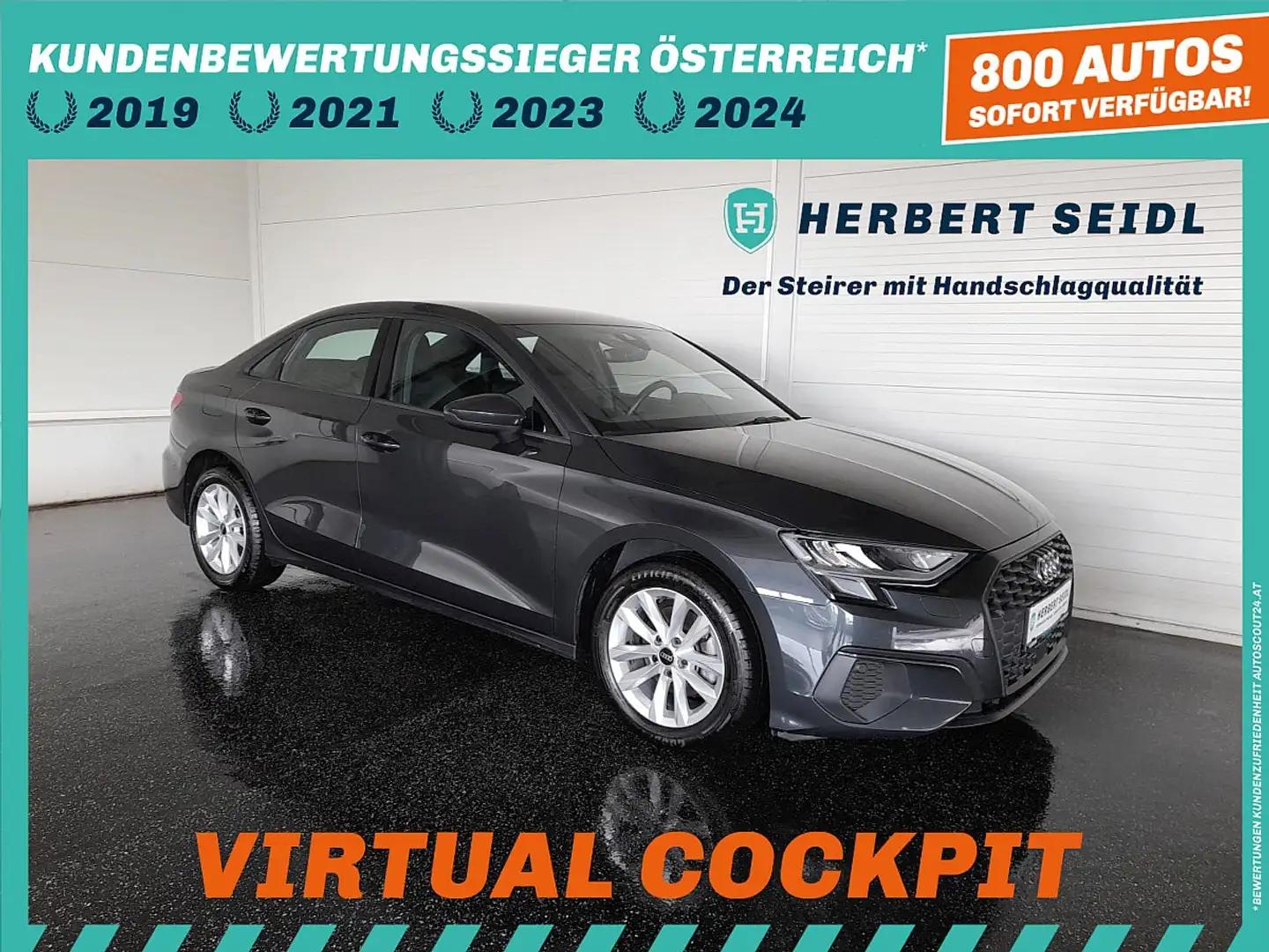Audi A3 LIMO 30 TDI S-tr. *VIRTUELL PLUS / NAVI / TEMPO... Grau - 1