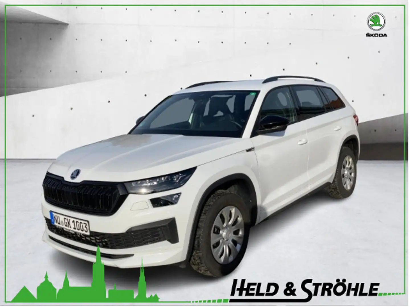 Skoda Kodiaq Sportline 2.0 TDI DSG 4x4 MATRIX NAV KAM Weiß - 1