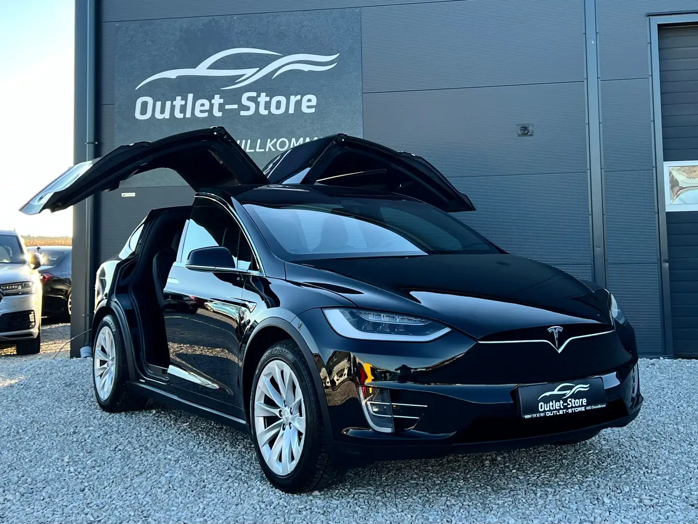 Tesla Model X PerformanceDual*Luft*Pano*ALLRAD*Falcon-Wing*TOP* Schwarz - 1