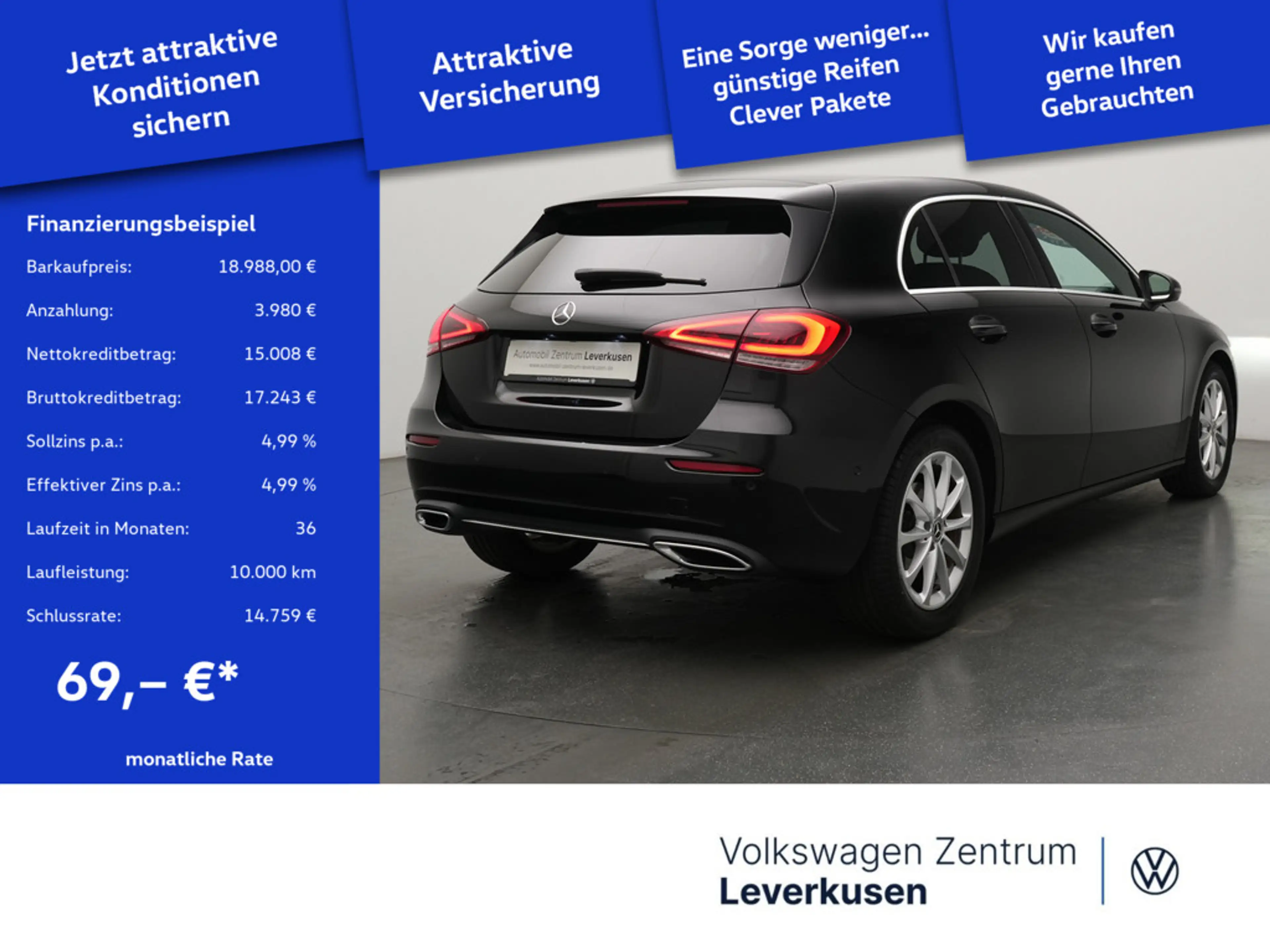 Mercedes-Benz A 180 Progressive NAVI KAM SHZ LED PTS KLIMA — photo 2