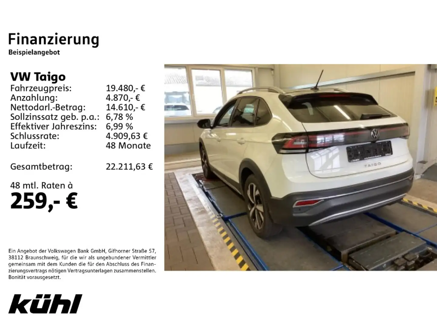 Volkswagen Taigo 1.0 TSI DSG Style IQ.Light/ACC/Kamera/App/ Weiß - 2