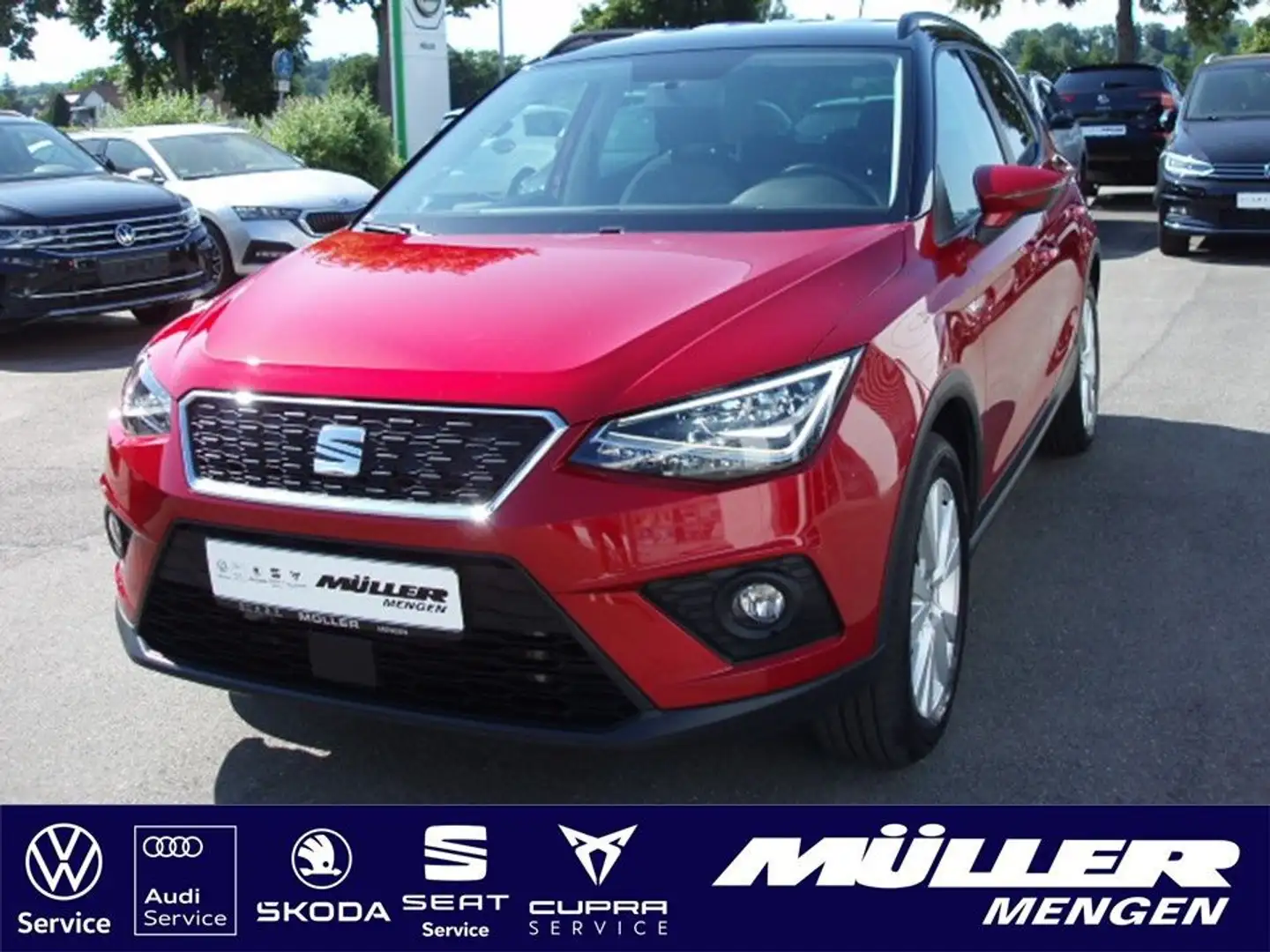 SEAT Arona Style 1,0 TSI 6-Gang NAVI/TEL/LED Rojo - 1