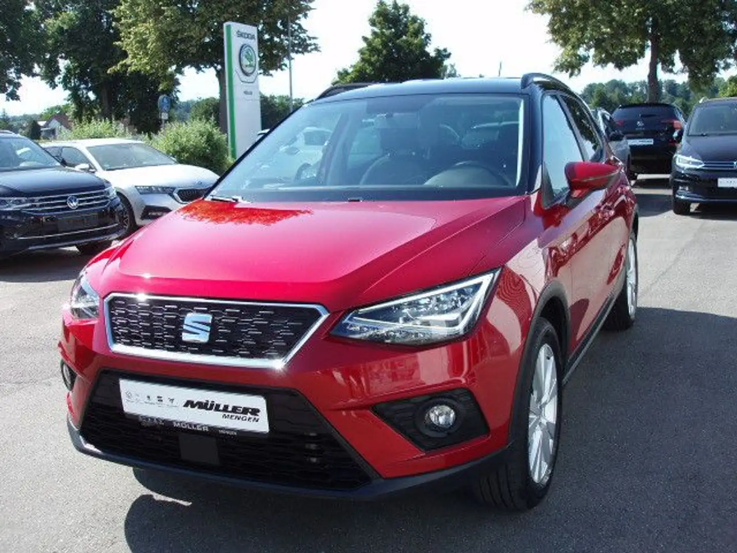 SEAT Arona Style 1,0 TSI 6-Gang NAVI/TEL/LED Rojo - 2
