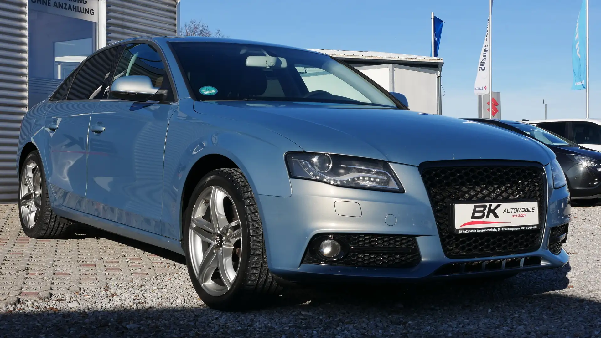 Audi A4 2.0 TFIS Attraction Leder Braun Xenon Navi BT PDC Blau - 1