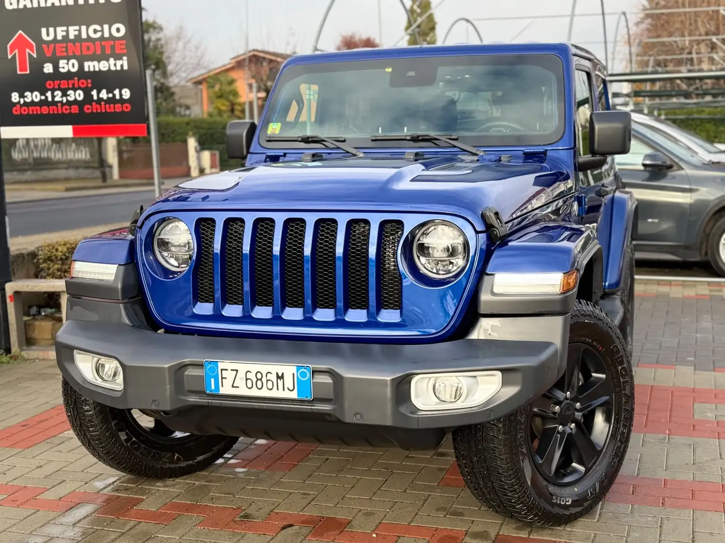 Jeep Wrangler Wrangler 2.2 Mjt II Sahara PASSO CORTO Blu/Azzurro - 1
