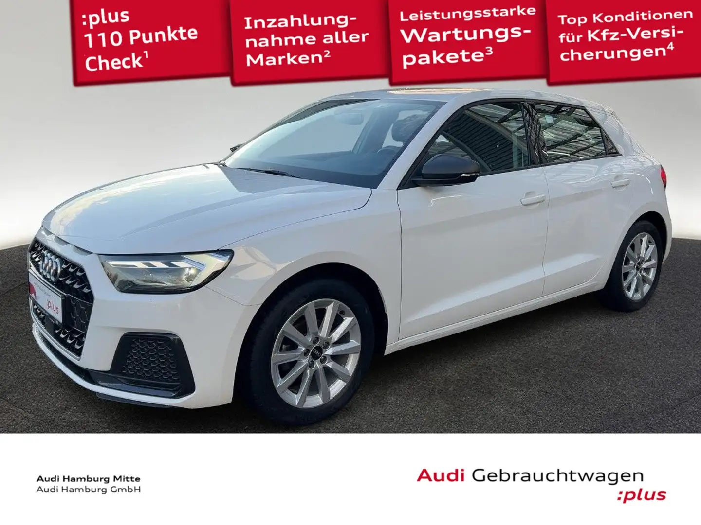 Audi A1 25 TFSI advanced S tronic LED virtu Weiß - 1