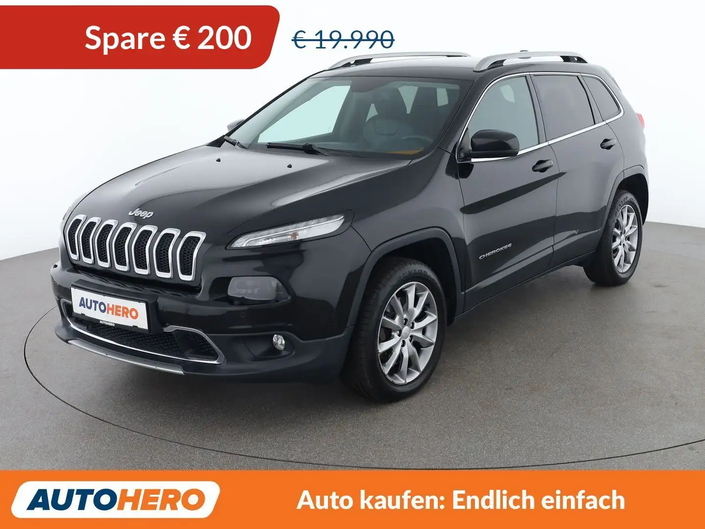 Jeep Cherokee 2.2 M-Jet Limited 4WD Schwarz - 1