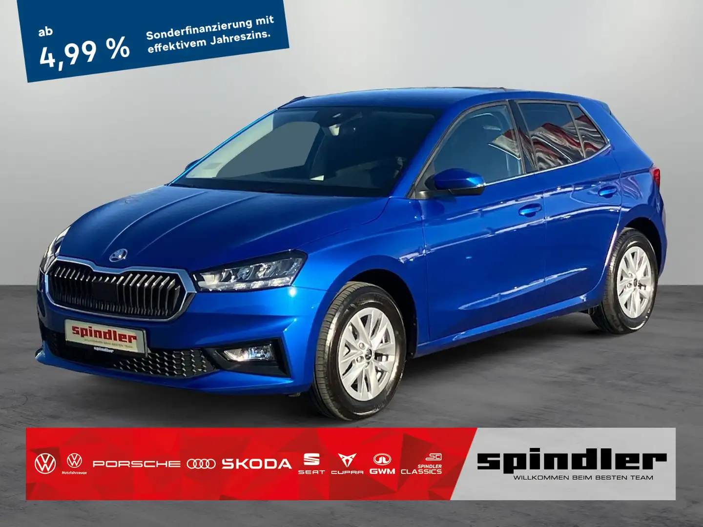 Skoda Fabia Selection 1.0TSI DSG / Bluetooth, LED, SHZ Blau - 1