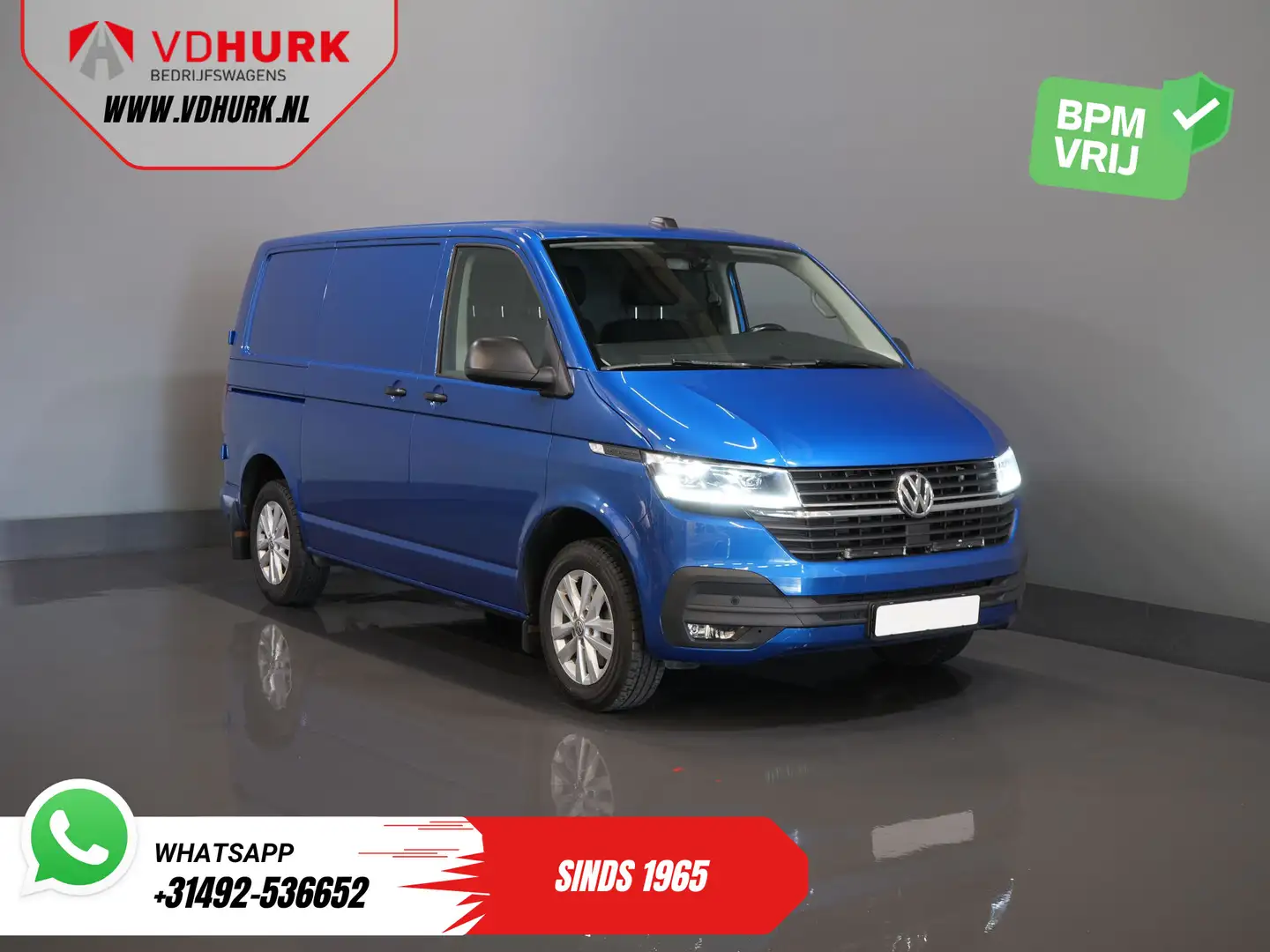 Volkswagen Transporter 2.0 TDI 150 pk DSG Aut. LED/ Adapt.Cruise/ 2.5t Tr Bleu - 1
