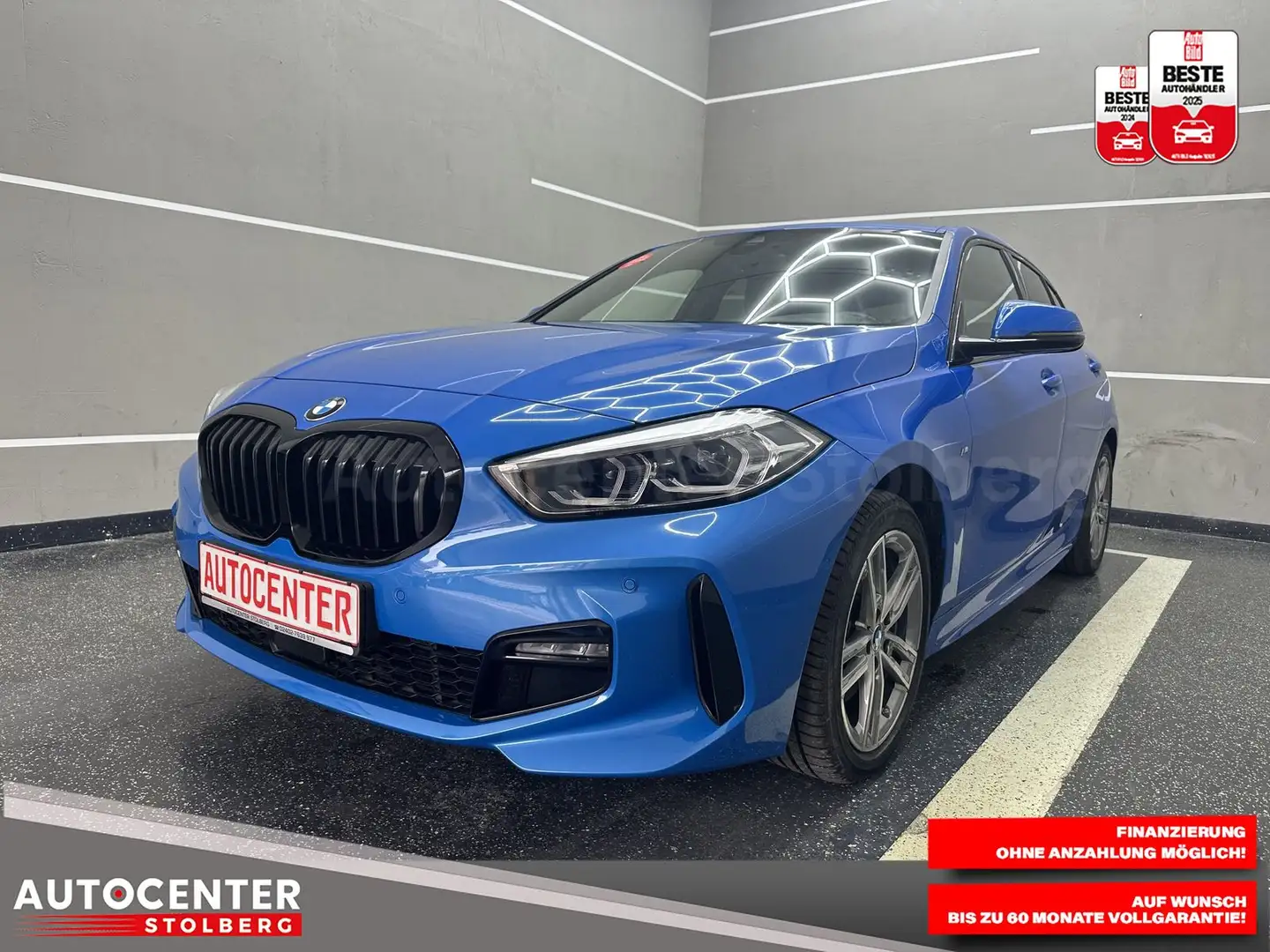 BMW 118 d M Sport "1 HAND-NAVI-CAM-SITZH-AUTOMATIK" Blau - 1
