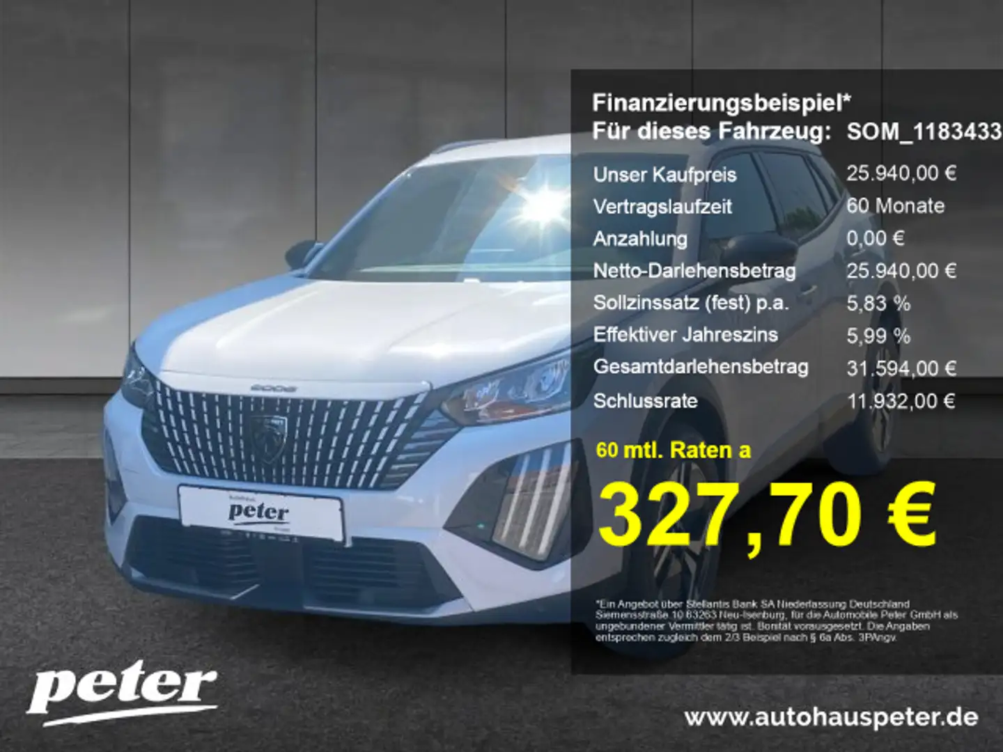 Peugeot 2008 2008 Allure 100 +Navi+Grip-Control+LED+SHZ+ Weiß - 1