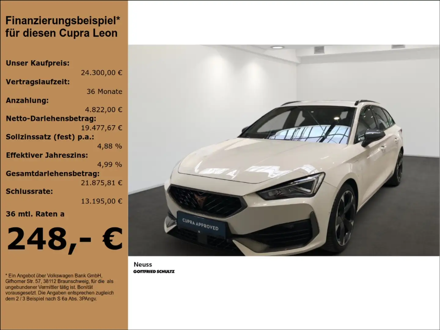 CUPRA Leon Sportstourer HYBRID APP LED NAVI KAMERA EPH Weiß - 1