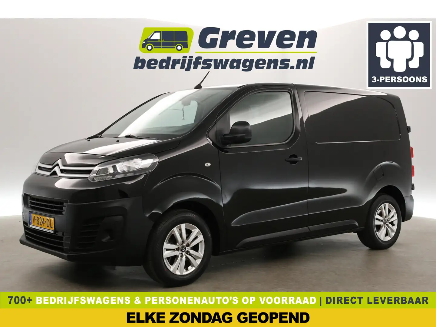 Citroen Jumpy 1.6 BlueHDI L1H1 Airco Cruise Carplay Navigatie PD Zwart - 1