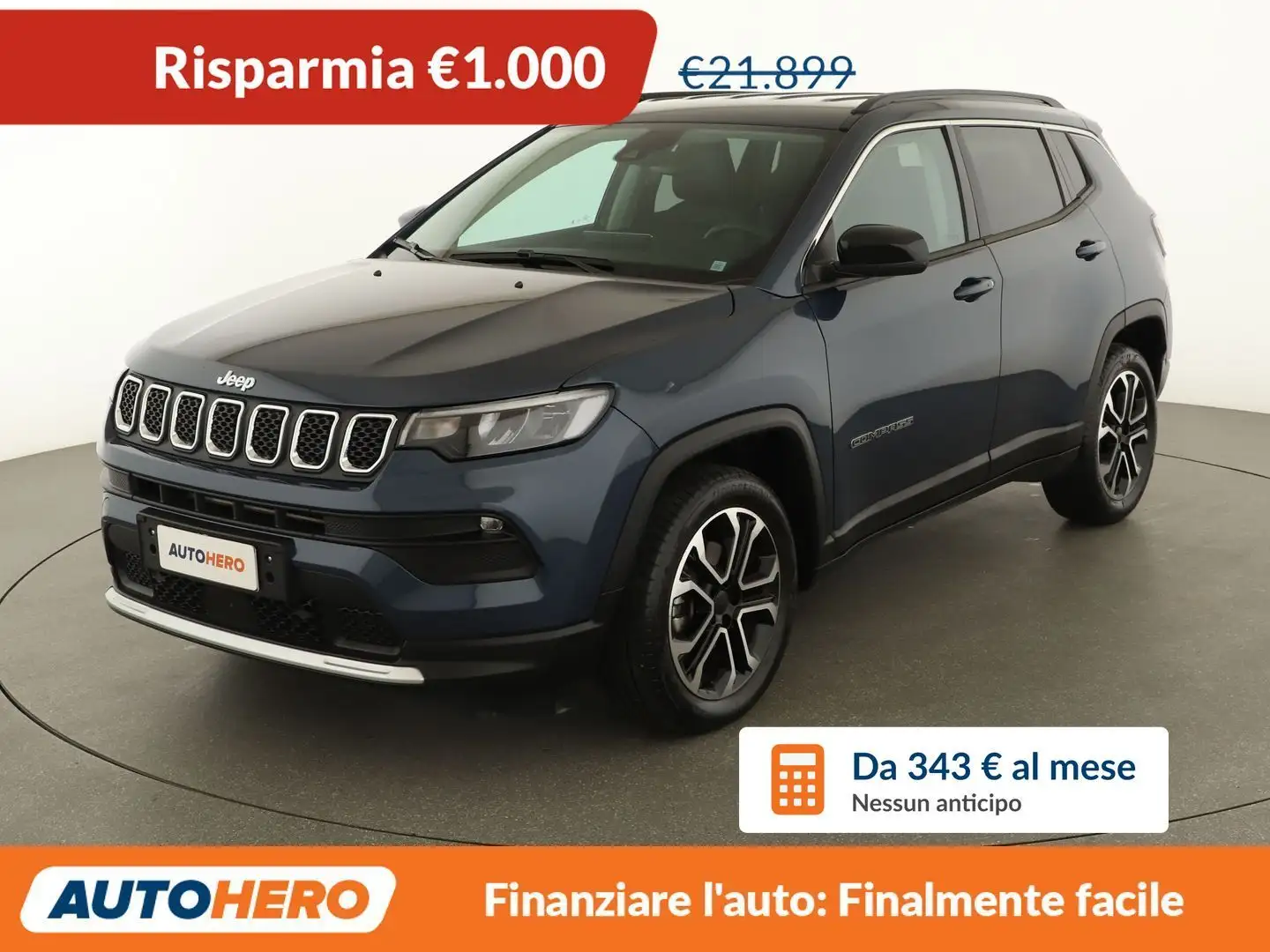 Jeep Compass 1.5 GSE T4 e-Hybrid Limited MHEV Azul - 1