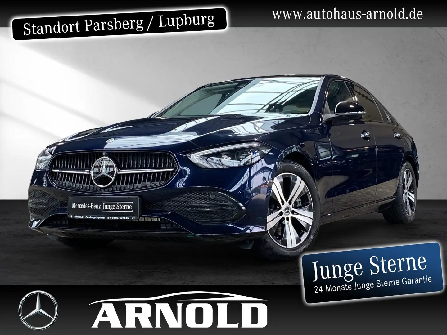 Mercedes-Benz C 200 C 200 d Avantgarde Night Distr Pano HUD 360° AHK Blau - 1