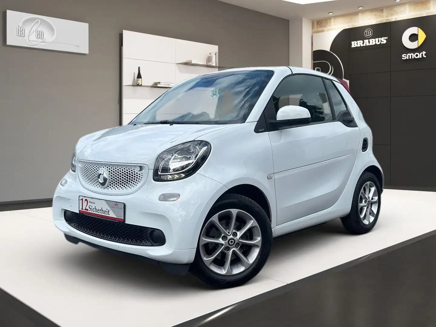 smart forTwo Passion 66 kW Sitzheizung Rotes Verdeck Weiß - 1