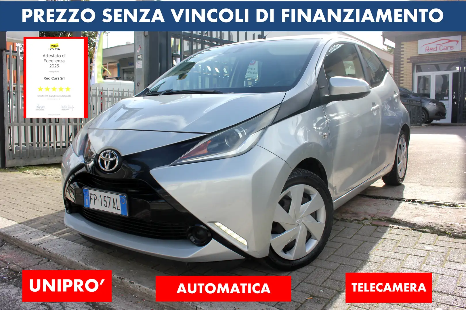 Toyota Aygo 5p 1.0 AUTOMATICA *PREZZO VERO* palette f1-km cert - 1