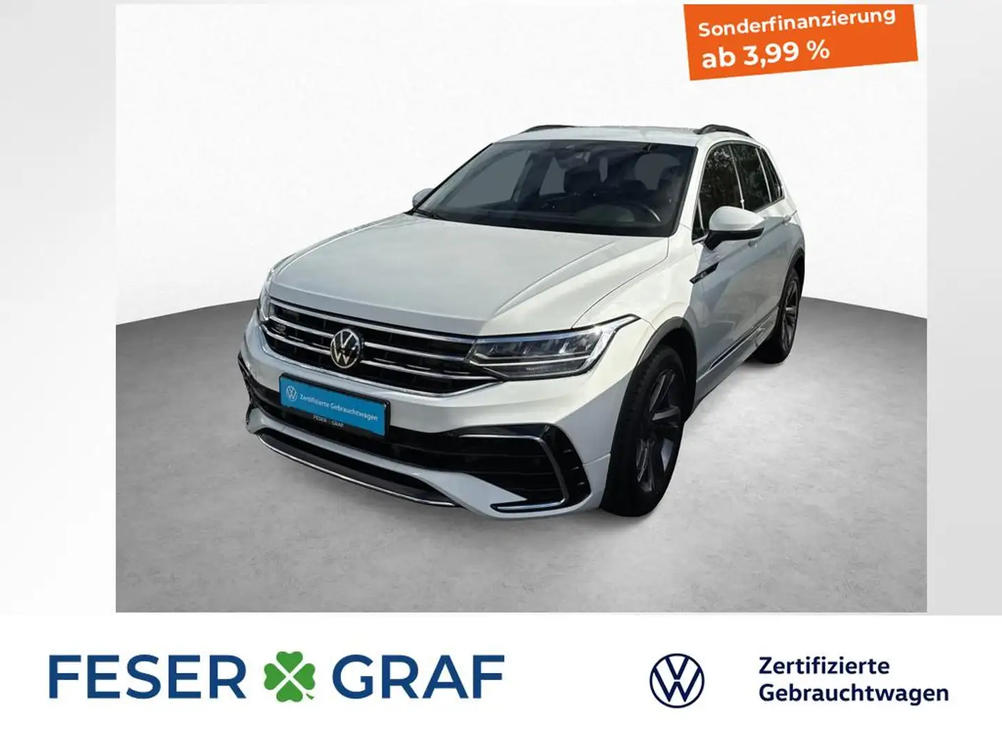 Volkswagen Tiguan R-Line 2.0 TDI 7-DSG KAMERA BLACK-STYLE SITZHEIZ Weiß - 1