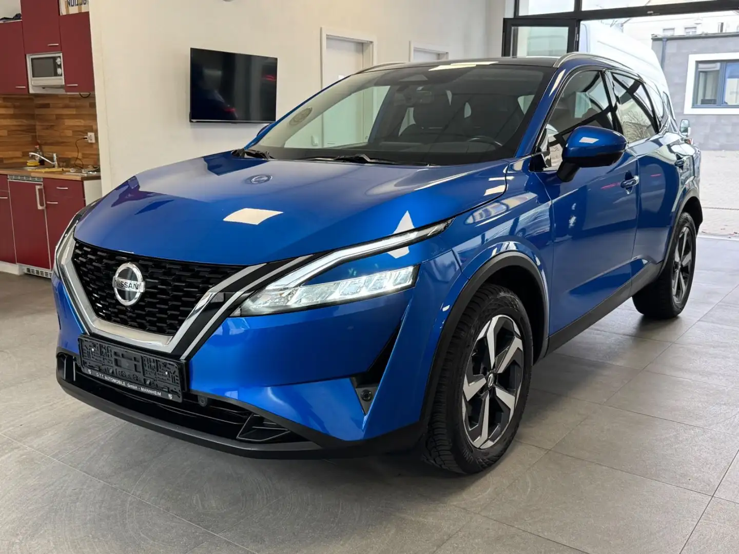 Nissan Qashqai 1.3 DIG-T-360°-Pano-Volldigitales Tacho- Bleu - 1