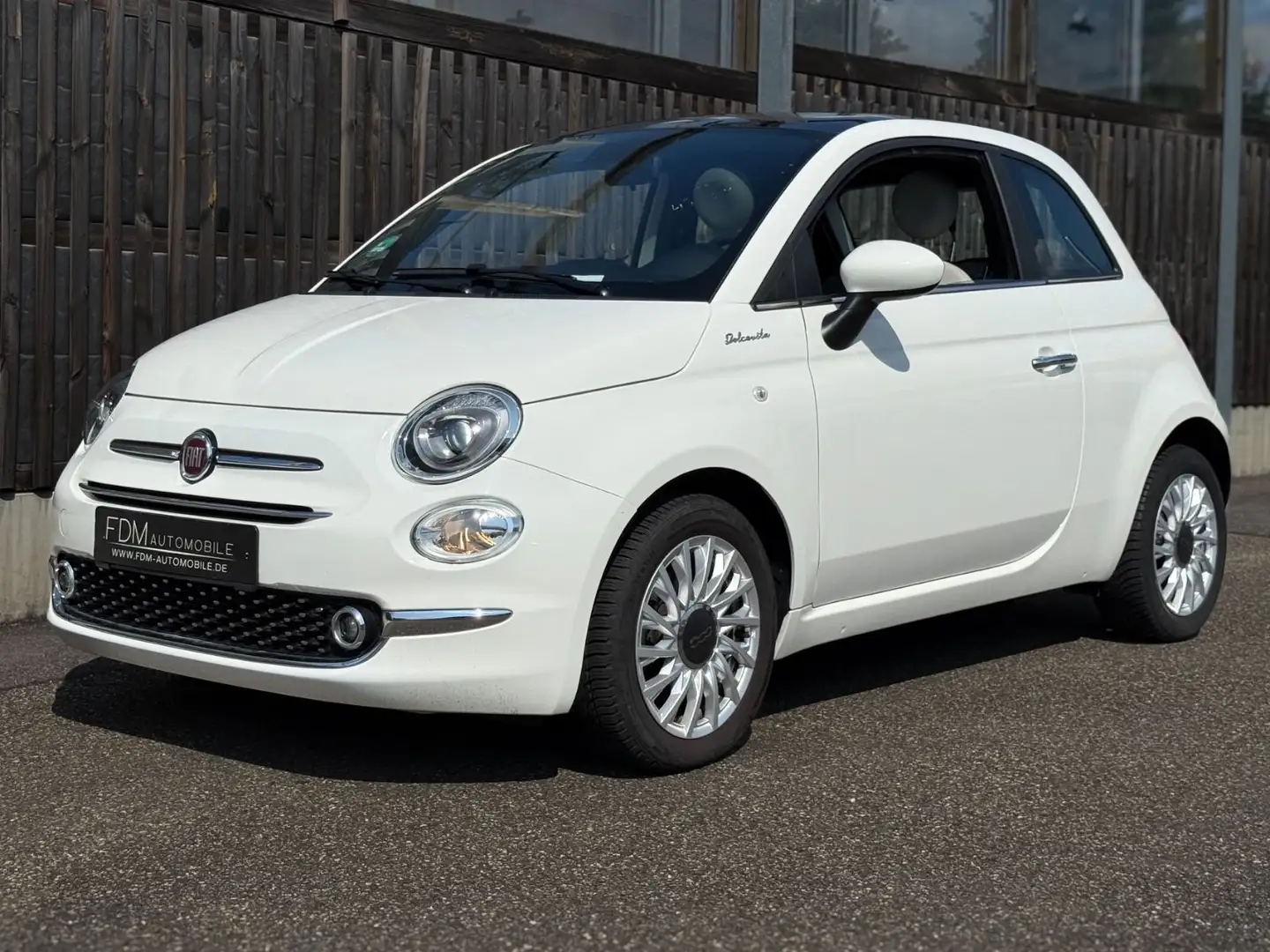 Fiat 500 HYBRID DOLCEVITA*GLASDACH*LEDER*CARPLAY Weiß - 2