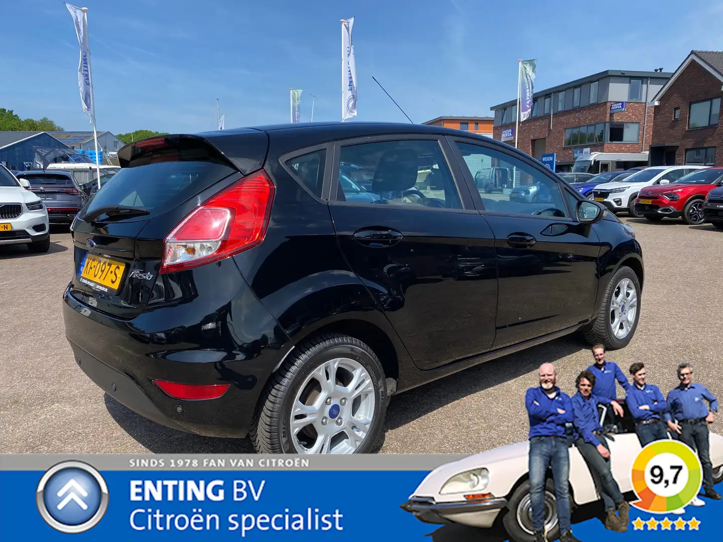 Ford Fiesta 1.0 Style Ultimate NAVI PDC V+A EN BLUETOOTH Zwart - 2