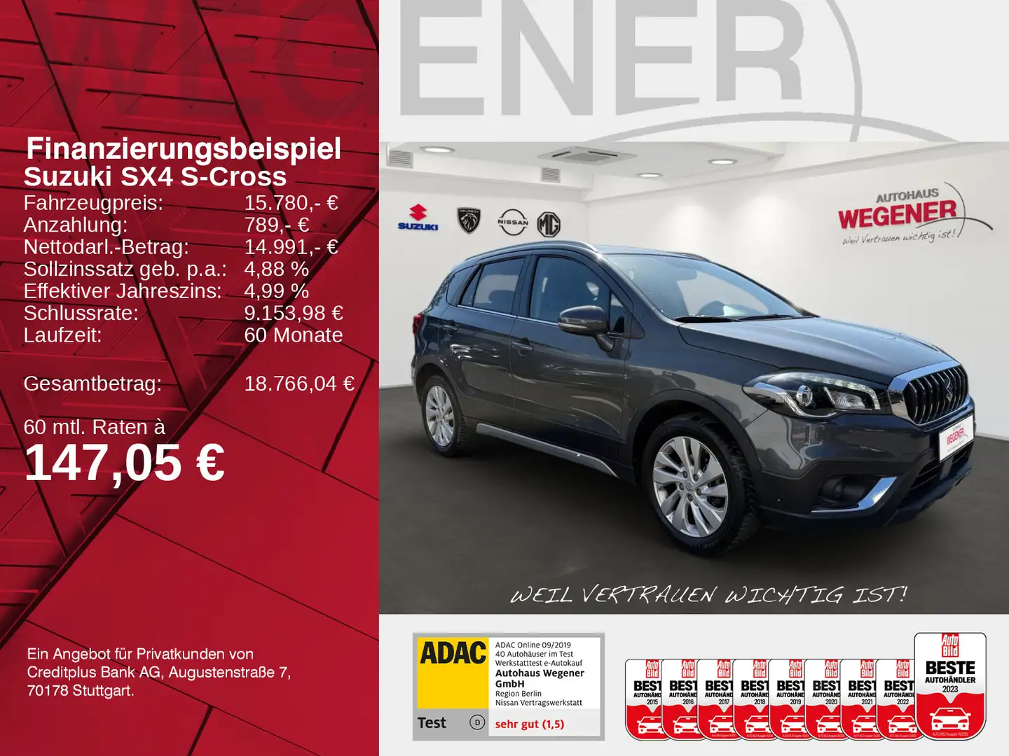 Suzuki SX4 S-Cross SX4 S-CROSS COMFORT MT KAMERA / ALLWETTER Grau - 2