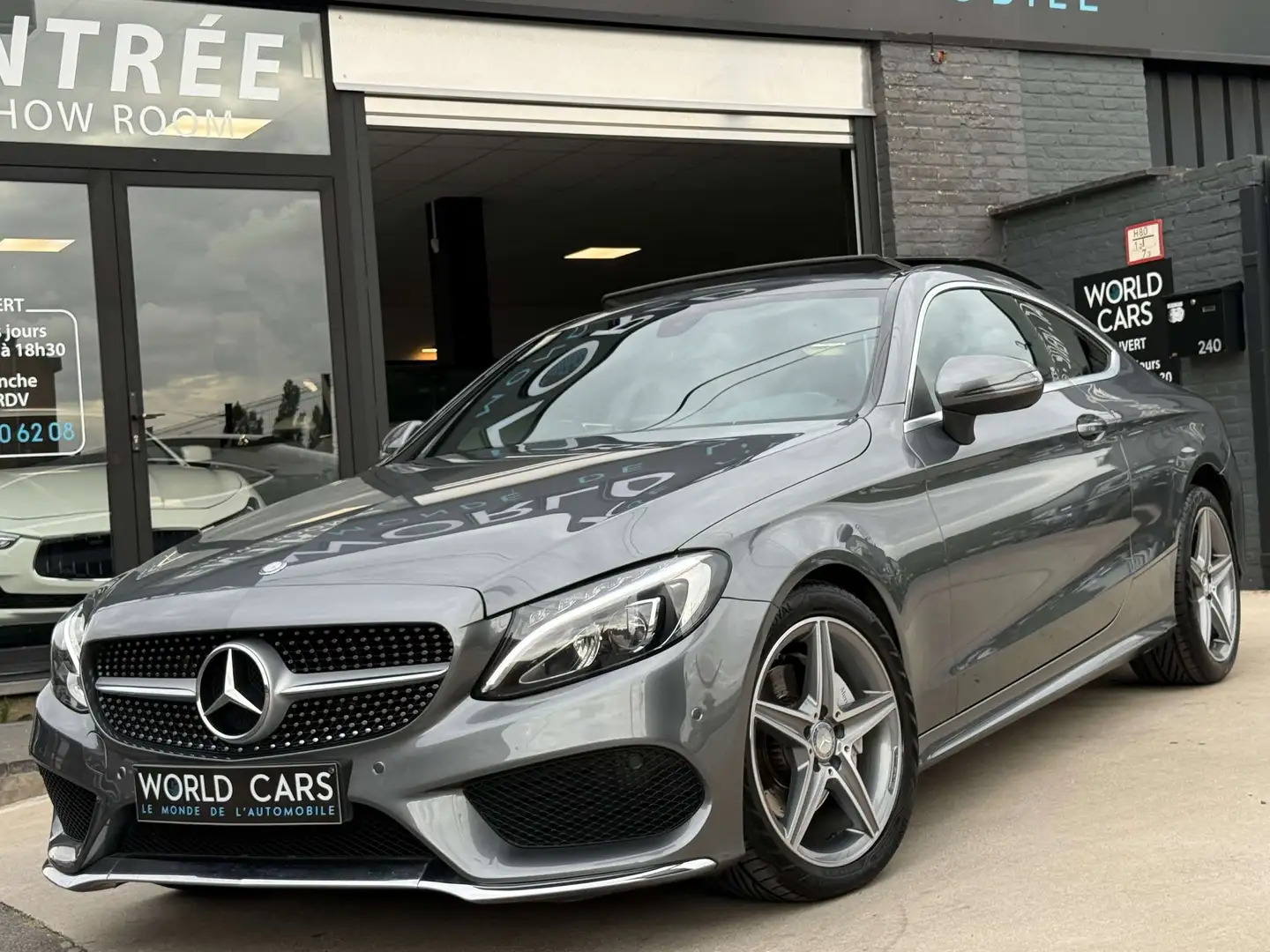 Mercedes-Benz C 180 i Coupe PACK AMG - TOIT PANO - NAVI - CAM - FULL Grau - 1