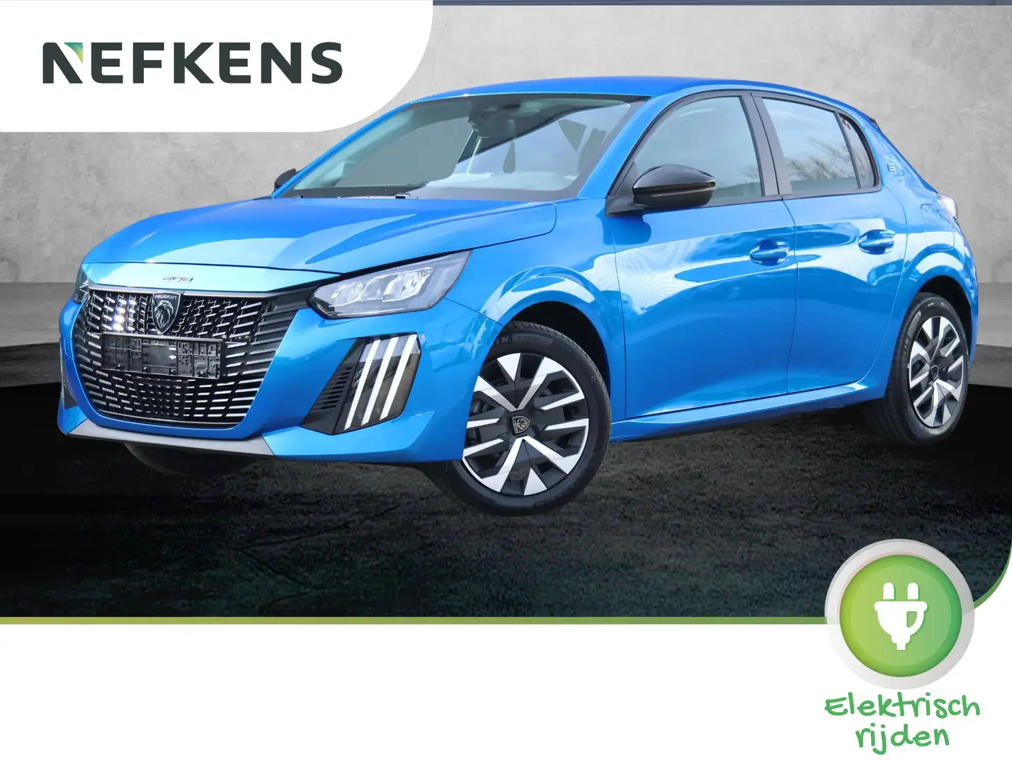 Peugeot e-208 Active 51kWh 156pk | LONG Range | NIEUW!! | €10.22 Albastru - 1