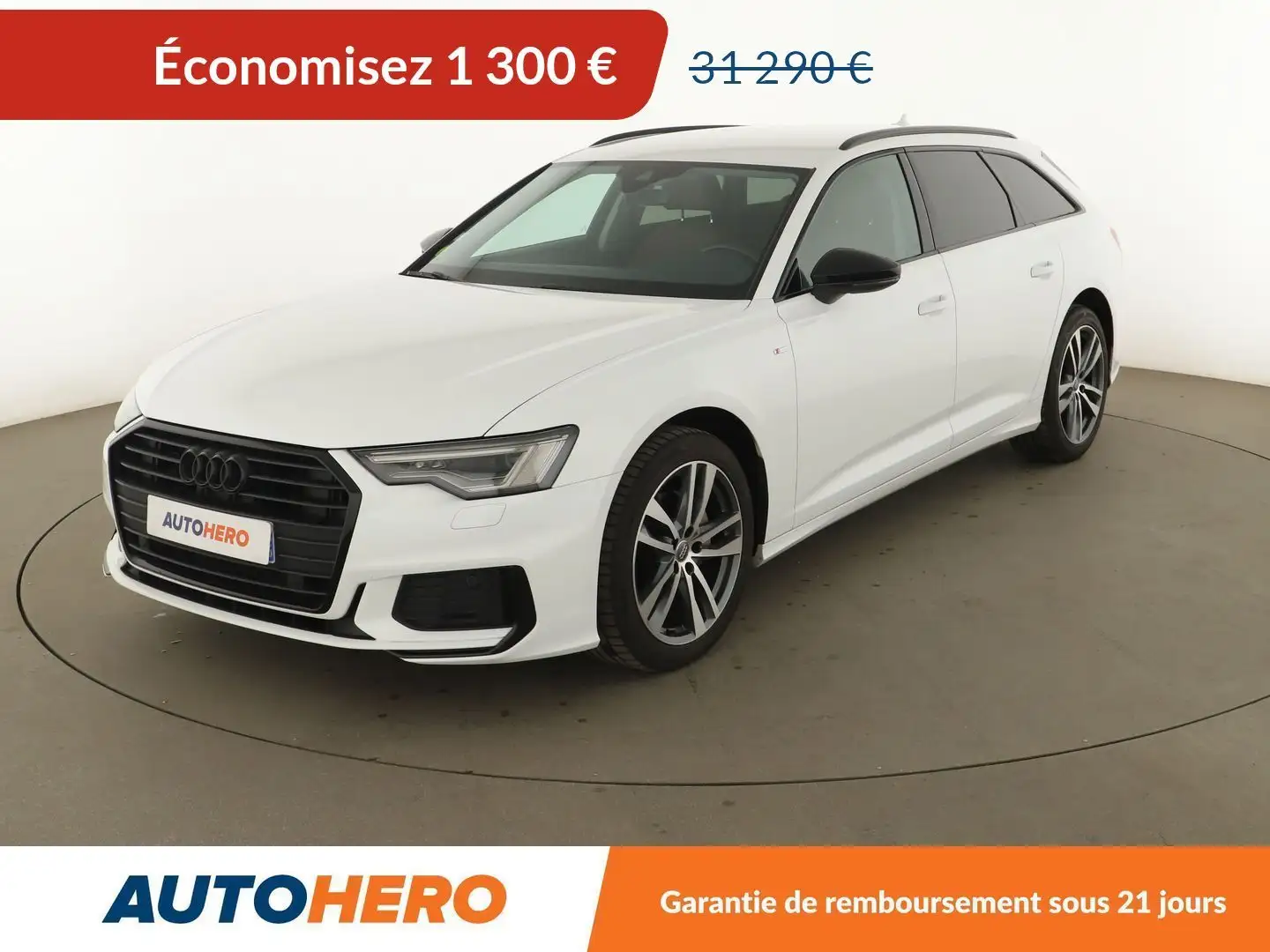 Audi A6 Avant 40 TDI Avus S Tronic Blanc - 1