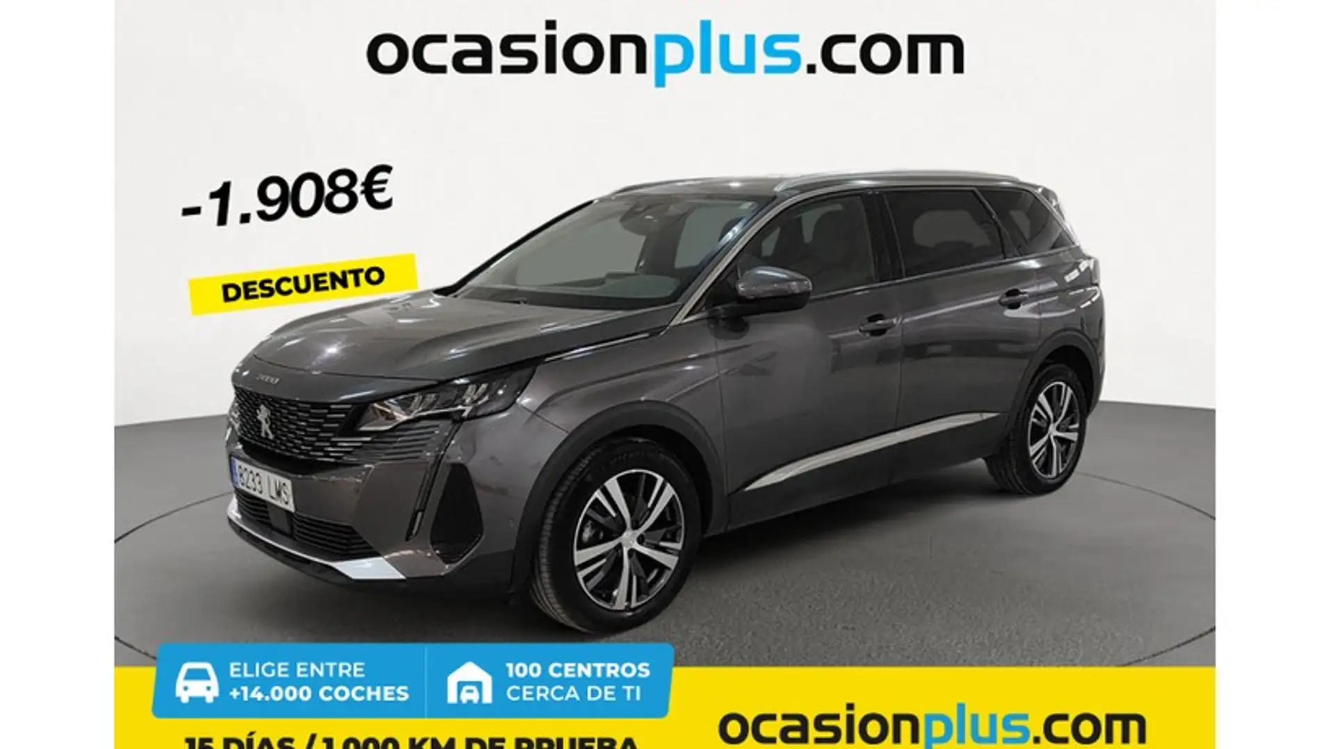 Peugeot 5008 1.6 BlueHDI Allure 7 pl. 120 Gris - 1