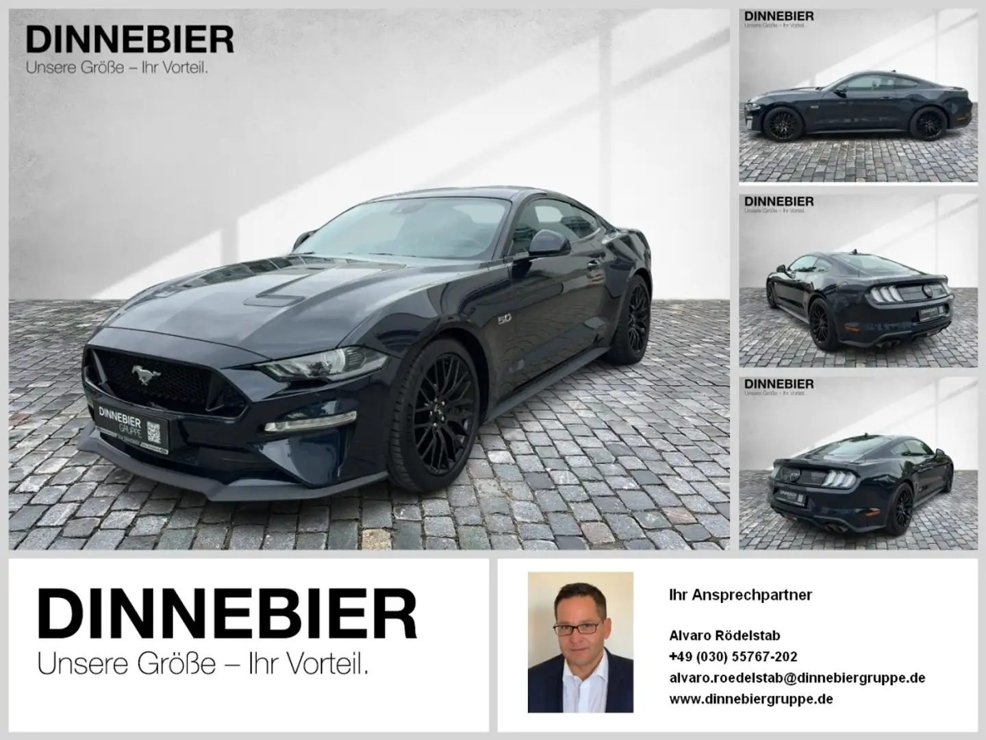 Ford Mustang GT FASTBACK*MAGNE RIDE*LED*NAVI* PPS*KAMERA*B&O Синій - 1
