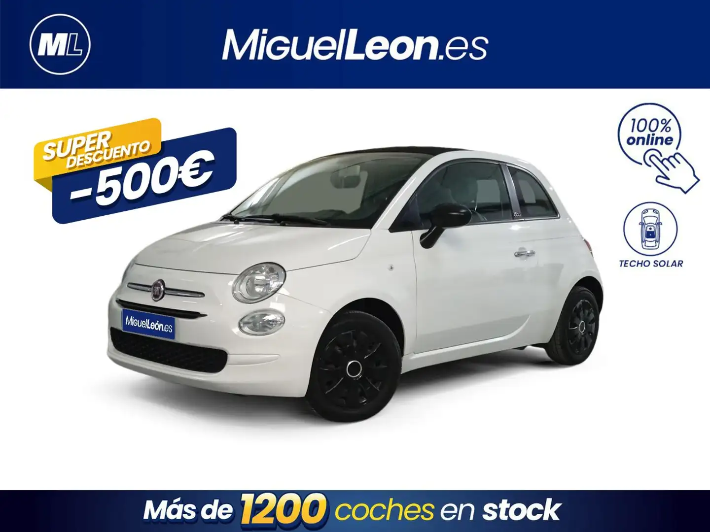 Fiat 500 0.9 T TwinAir Lounge Blanco - 1