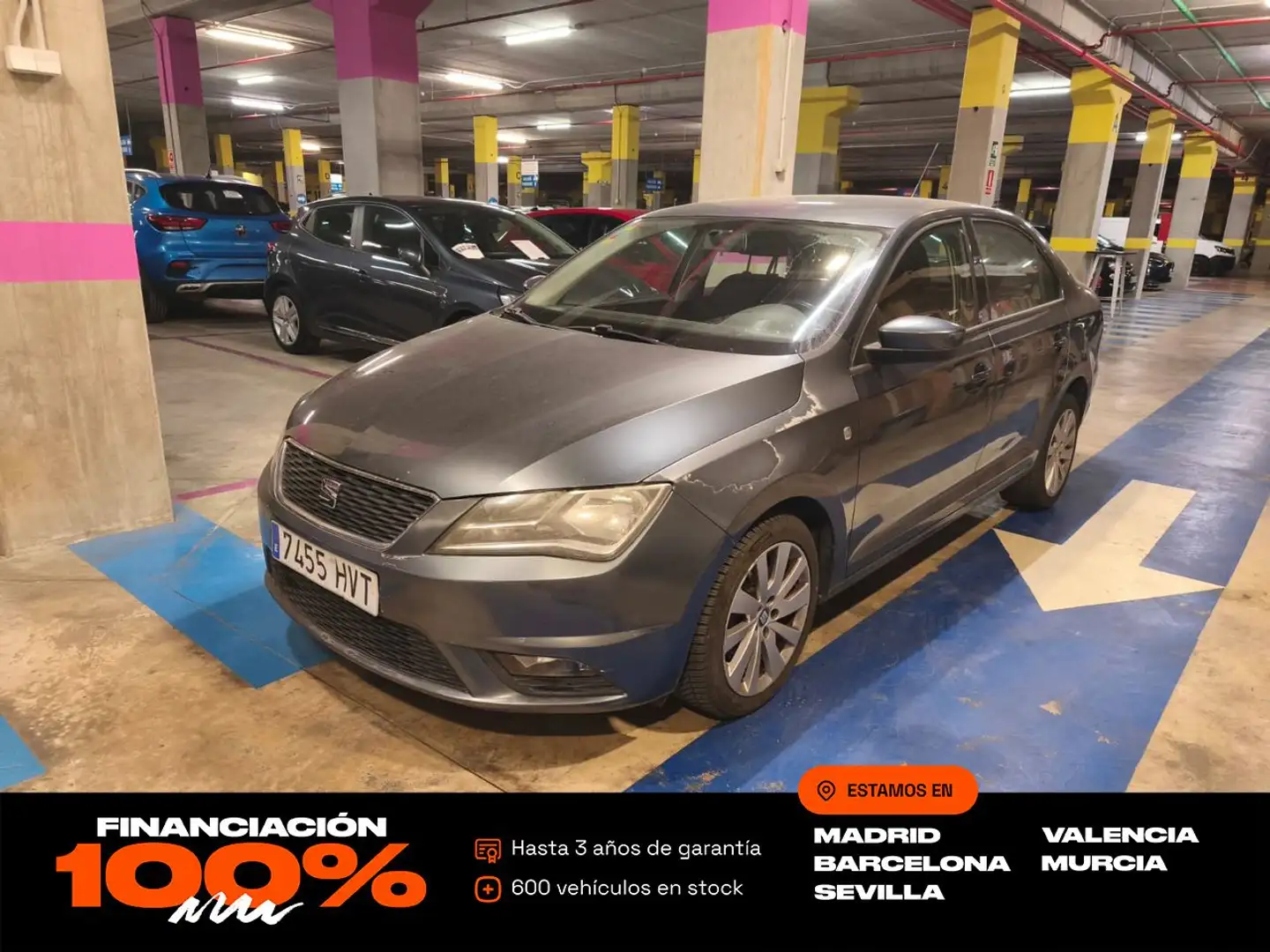 SEAT Toledo 1.6TDI CR Reference 105 Gris - 1