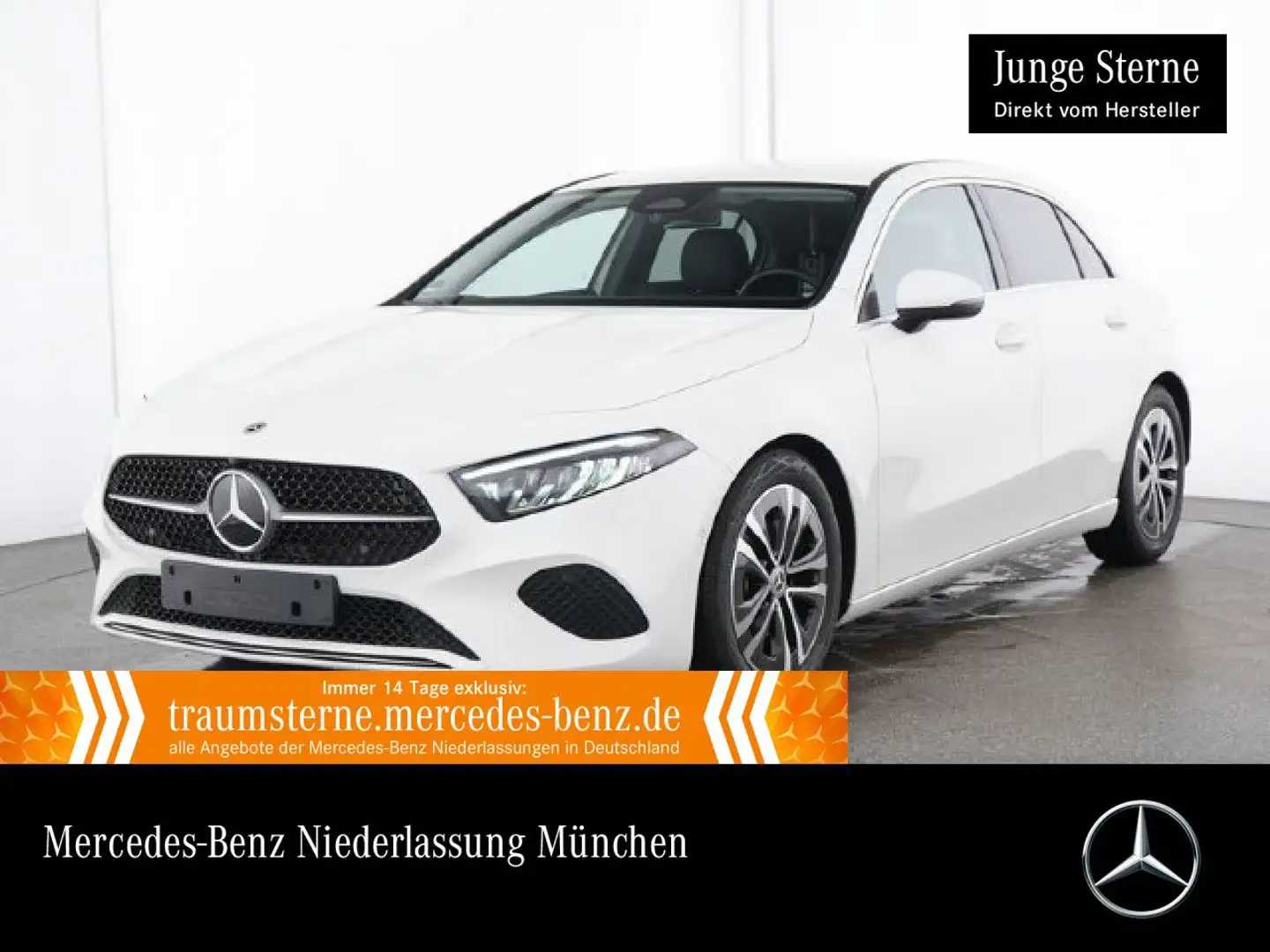 Mercedes-Benz A 200 PROGRESSIVE+AHK+LED+BURMESTER+KAMERA+7G Weiß - 1