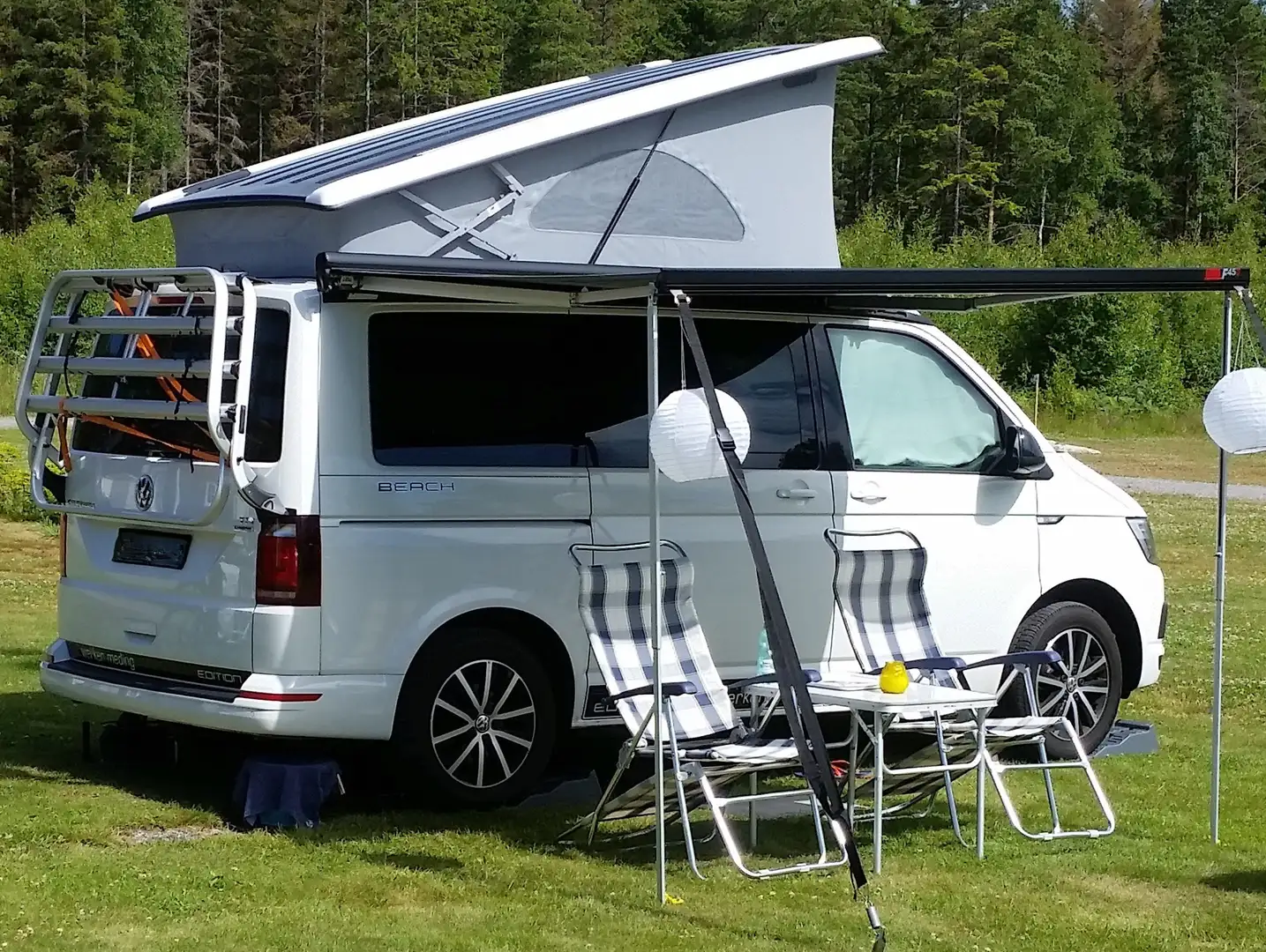 Volkswagen T6 California T6+CALIFORNIA+BEACH EDITION+WOMO-AUSBAU+NAV+AHK+++ Weiß - 2