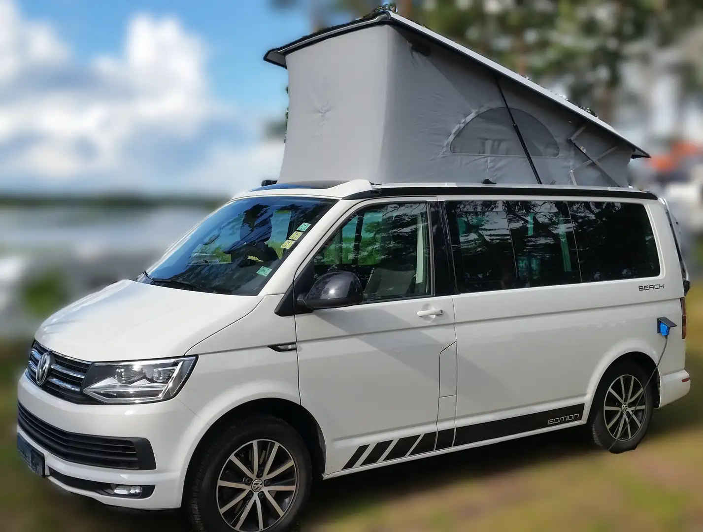 Volkswagen T6 California T6+CALIFORNIA+BEACH EDITION+WOMO-AUSBAU+NAV+AHK+++ Weiß - 1
