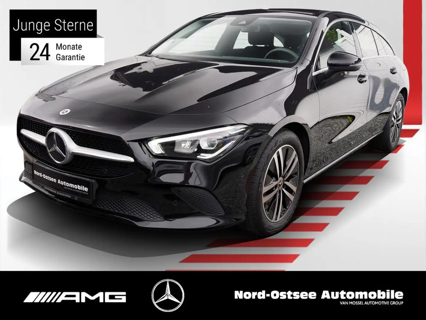 Mercedes-Benz CLA 180 SB SPUR LED KAMERA TEMPOMAT SITZHZG Zwart - 1