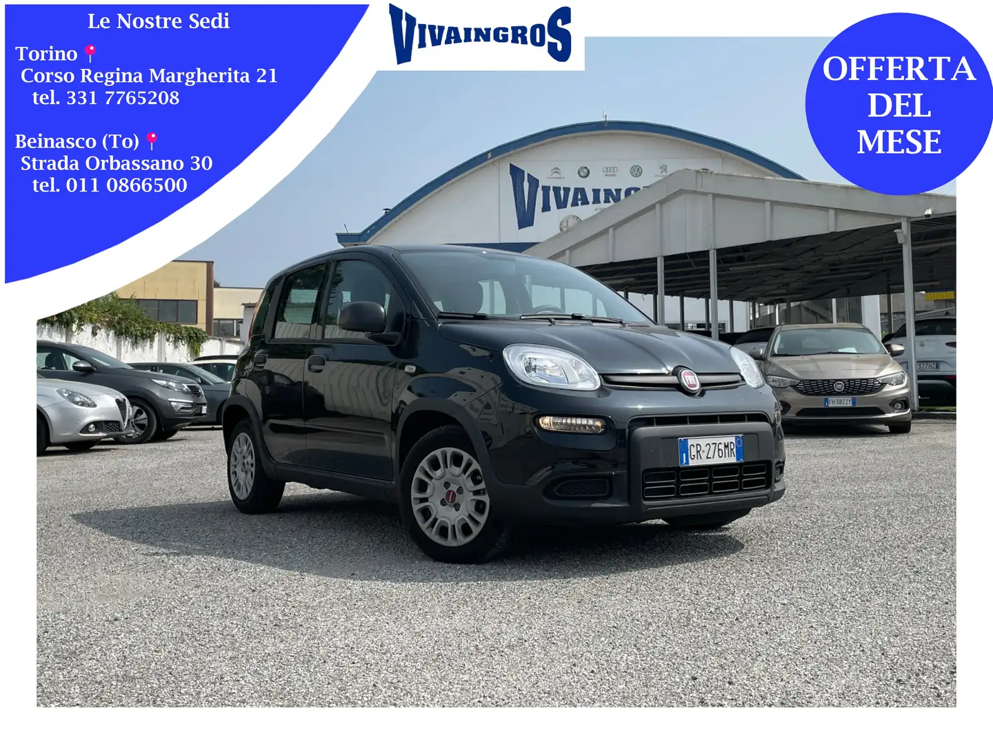 Fiat Panda 1.0 firefly Hybrid 70CV Nero - 1