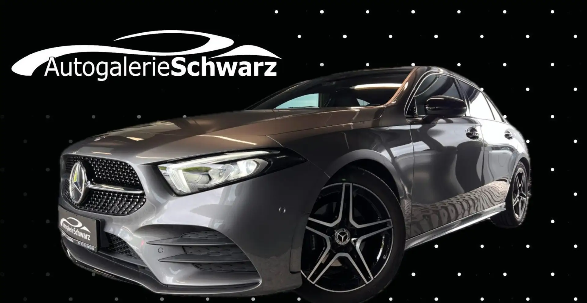 Mercedes-Benz A 180 7G AMG-LINE NIGHT LED AUGR+KAM NAV+DAB AMB Gris - 1