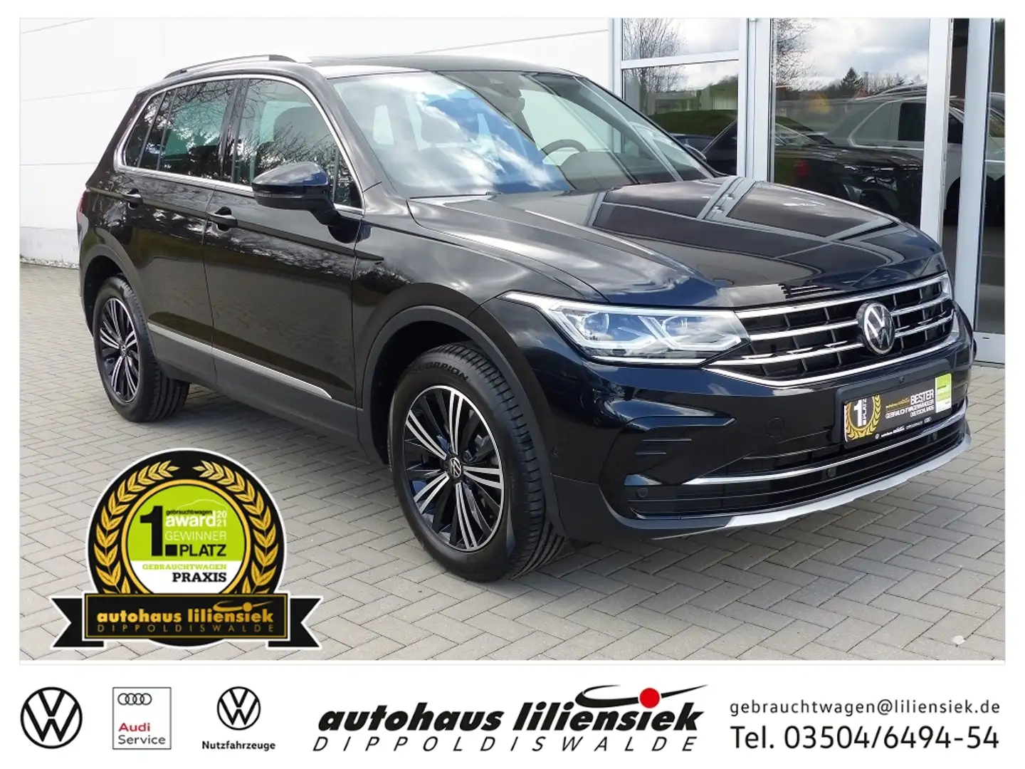 Volkswagen Tiguan 1.4 TSIe DSG Elegance *AHK*LED*PDC* Schwarz - 1