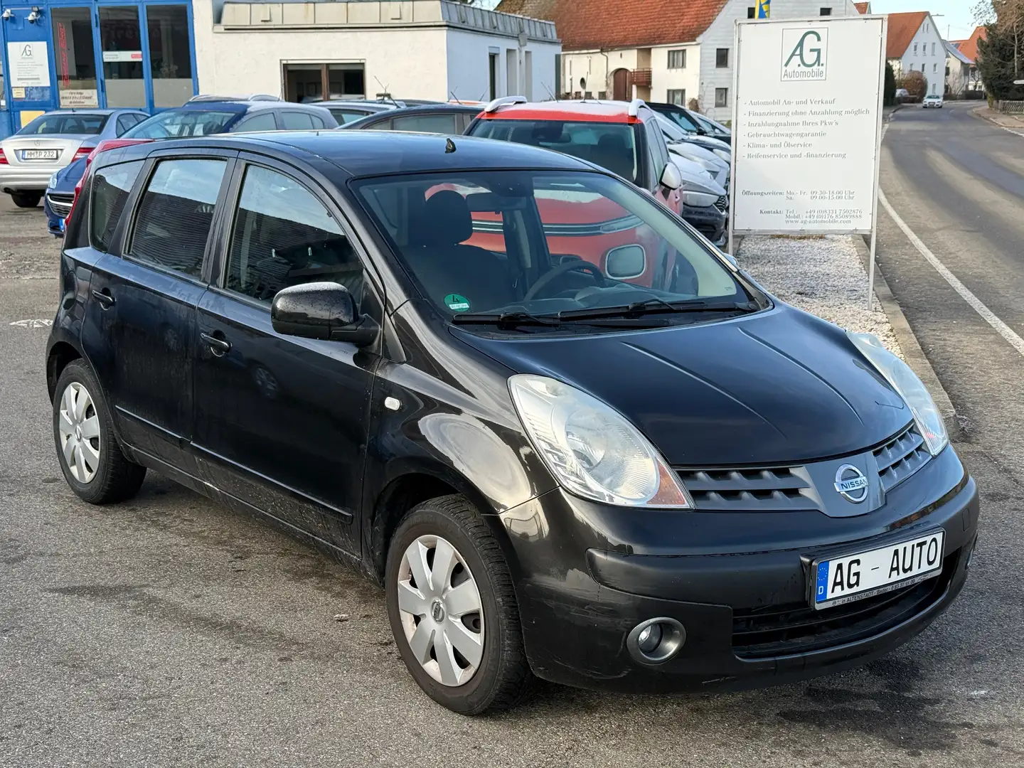 Nissan Note Acenta Anhängerkupplung Klima Schwarz - 1