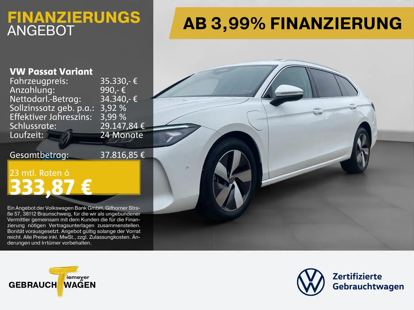 Volkswagen Passat Variant eHybrid BUSINESS HuD AHK LM17 beh Weiß - 1