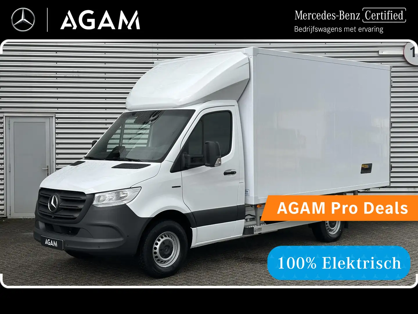 Mercedes-Benz eSprinter 81kWh Geisoleerde Bakwagen 4250kg GVW 21 Blanc - 1