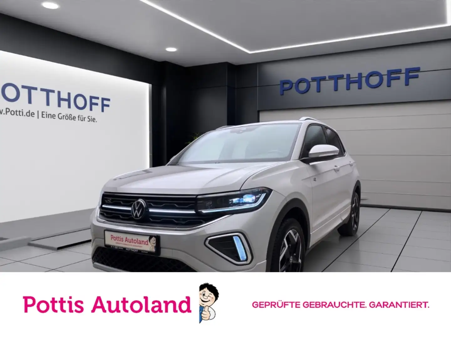 Volkswagen T-Cross 1.0 TSI R-LINE NAVI IQ.LIGHT AHK KAMERA Grau - 1