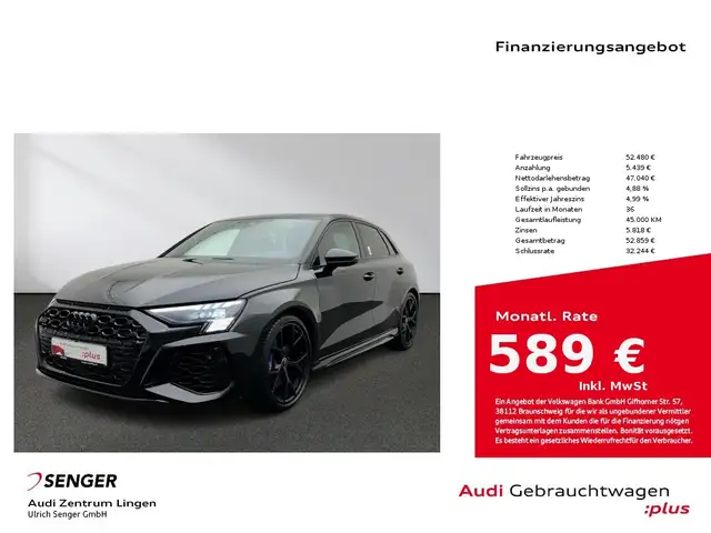 Audi RS3 Sportback 2.5 TFSI quattro Matrix ACC B&O