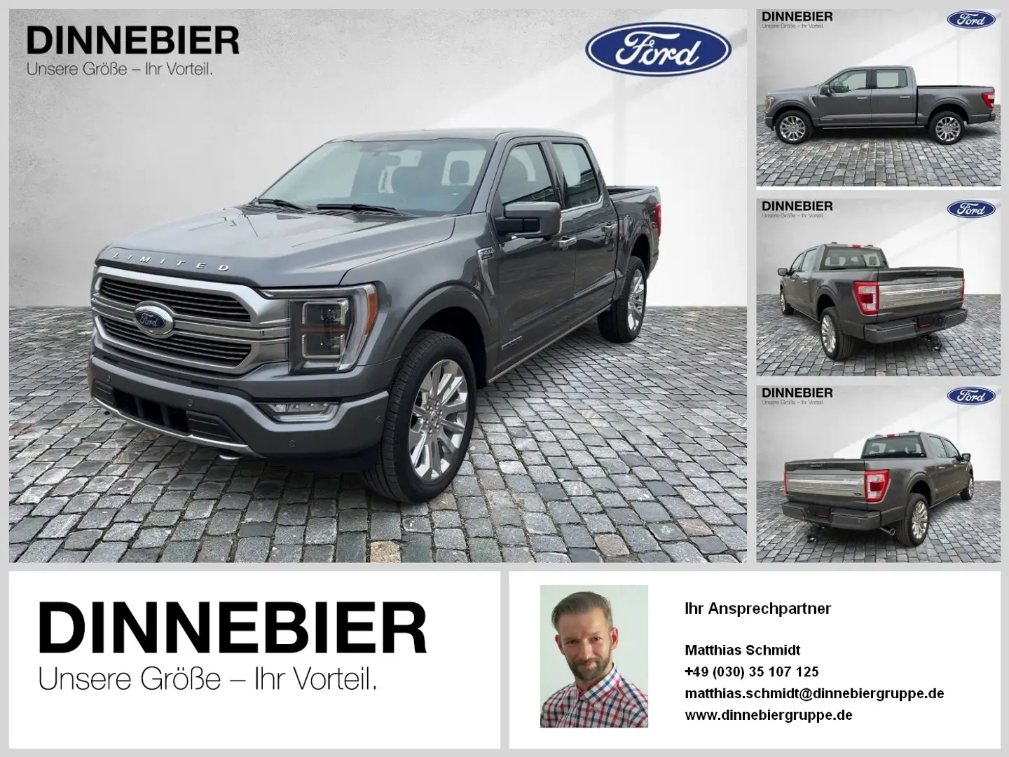 Ford F 150 F-150 SuperCrew Hybrid 3.5 l PowerBoost V6 Limited Grau - 1