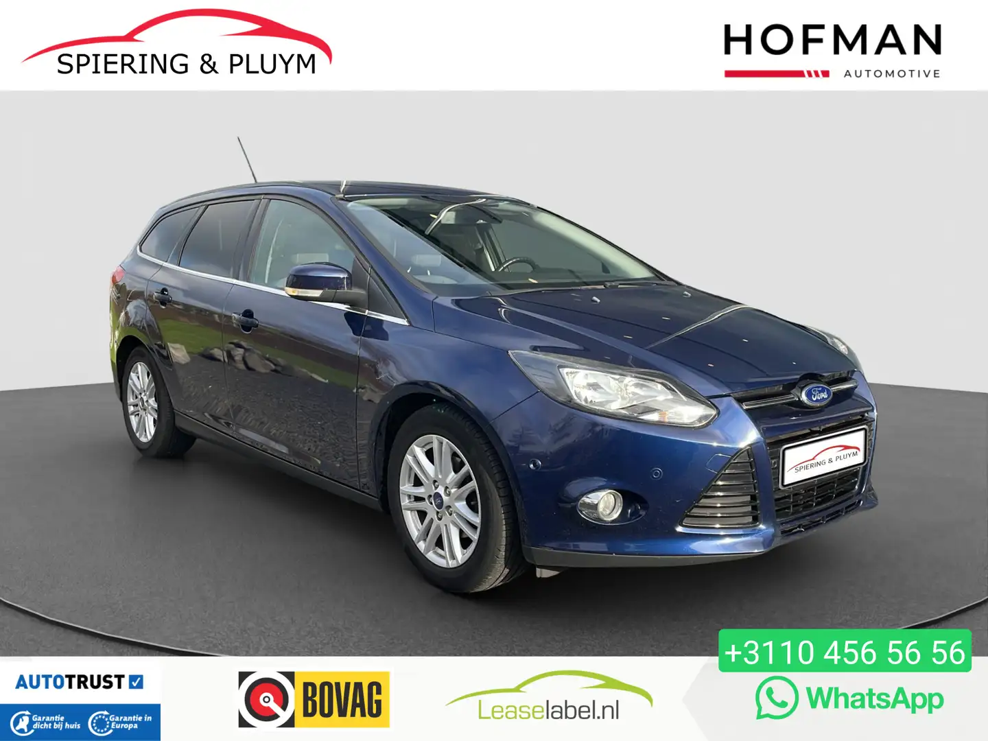 Ford Focus Wagon 1.0 EcoBoost Titanium Navi | Keyless | Winte Blauw - 1