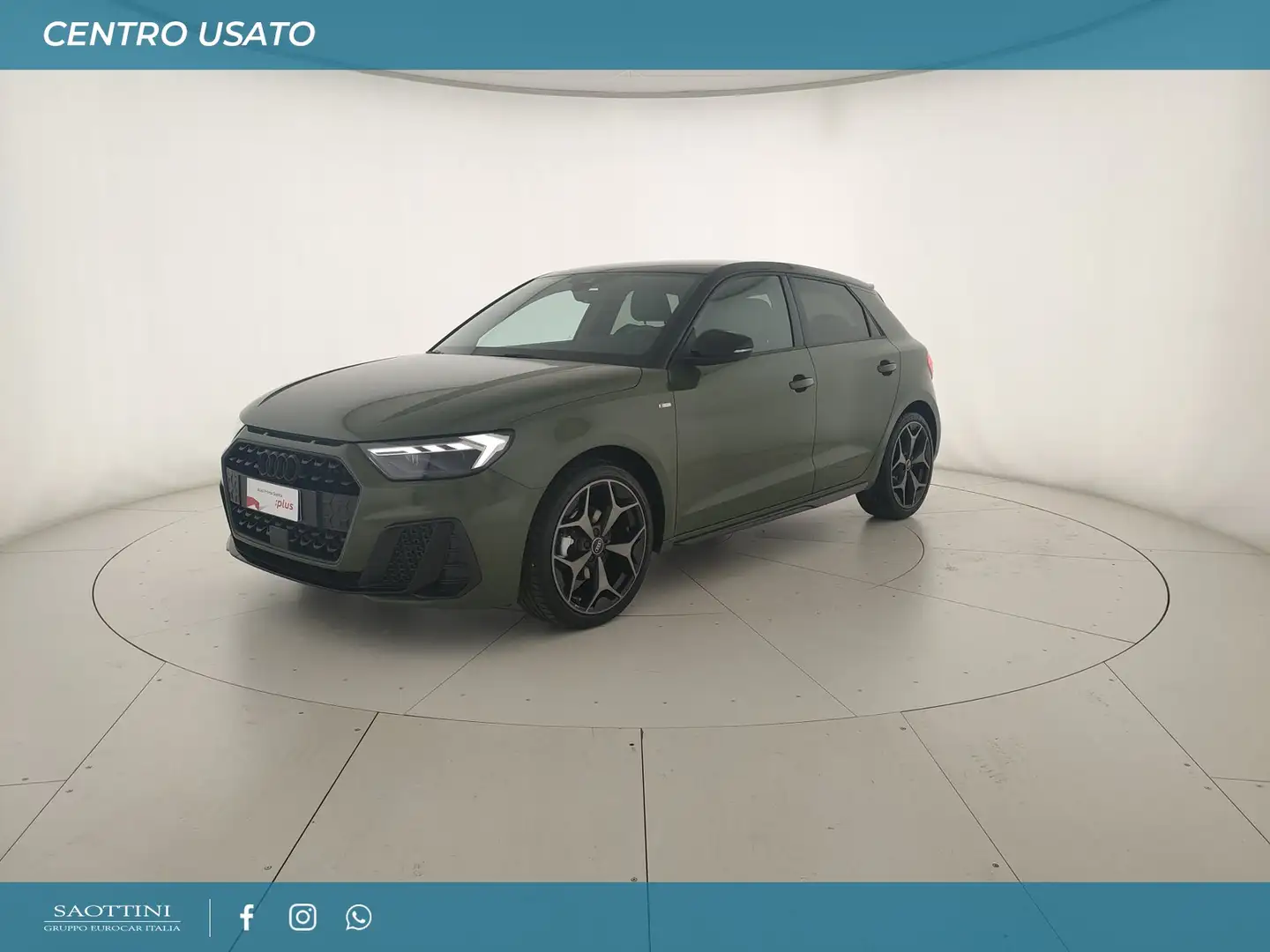 Audi A1 Sportback 30 1.0 TFSI S line edition S tronic Verde - 1