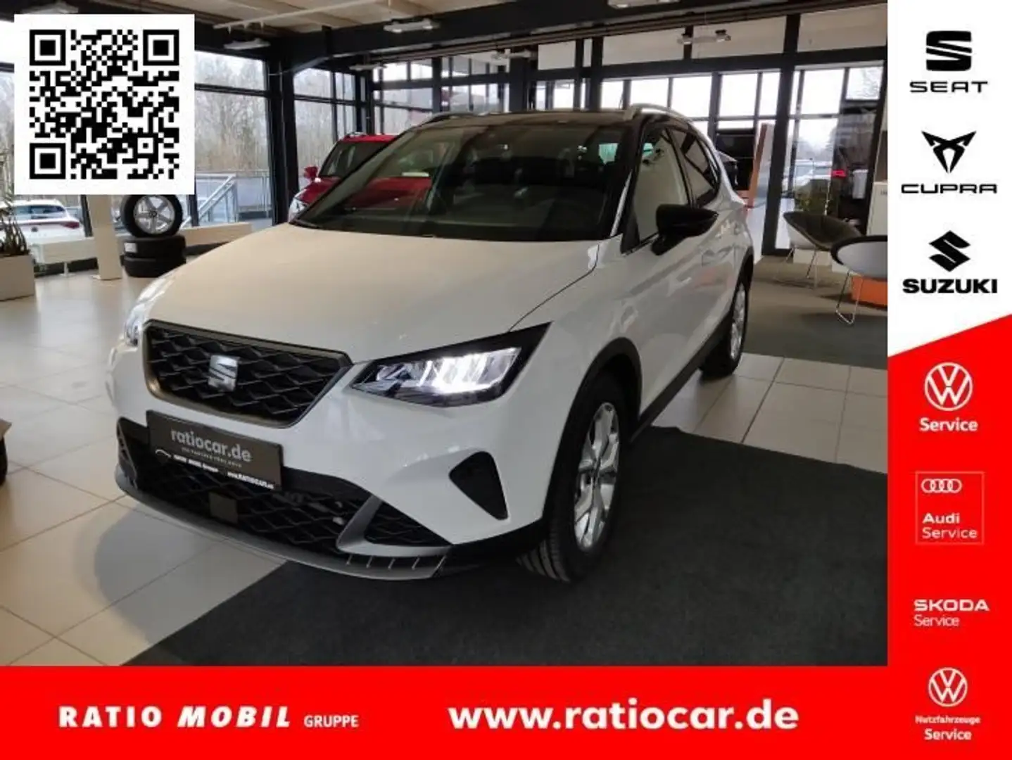 SEAT Arona ARONA FR 1.0 TSI SITZH. AHZV-VORBER. FULL-LINK Blanc - 1